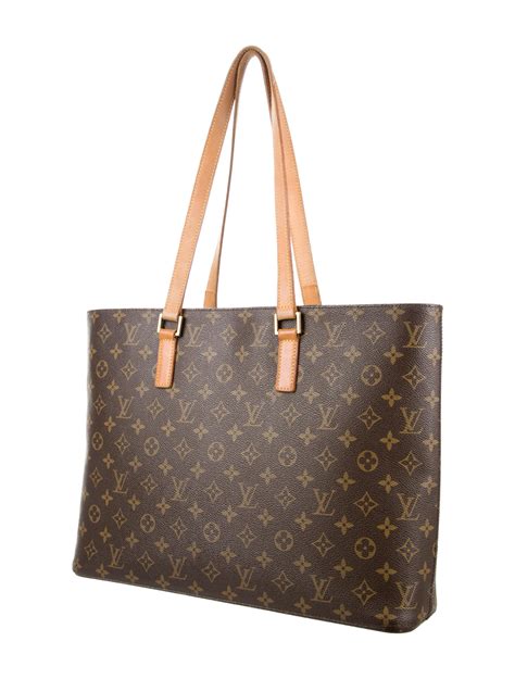 lv tote bag white|louis vuitton luco tote bag.